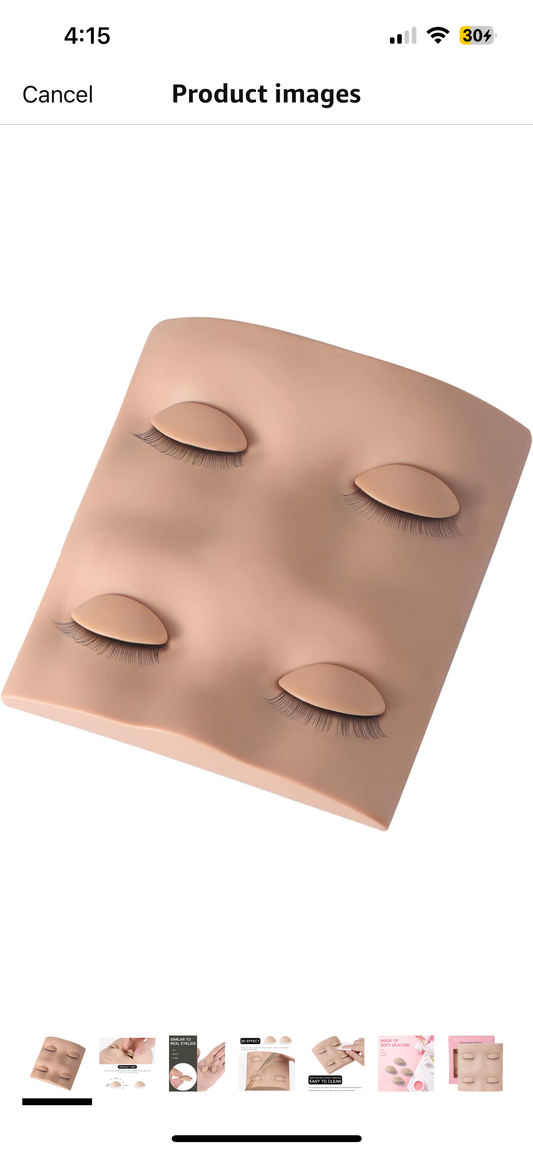 Practice Mannequin head ( 2 eye lids )